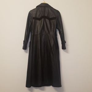[CON-ELL] Unique Leather Trenchcoat
